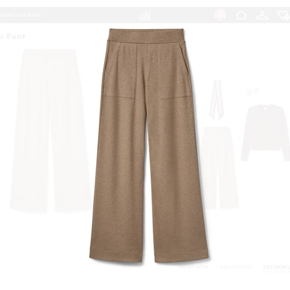 Women's Tan Wide-Leg Pants